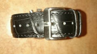 Neue Mercedes Herren Uhr Chronograph Leder Armband Schwarz 3 Atm Edelstahl Bild
