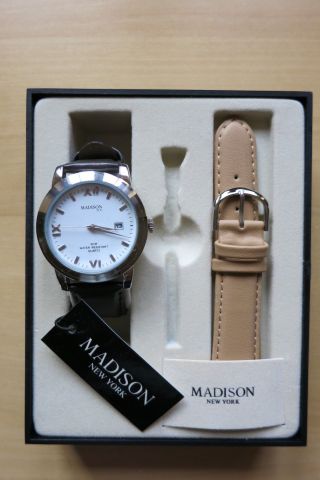 Madison York Herrenarmbanduhr Mit Wechselarmband Und Geschenkbox - Bild