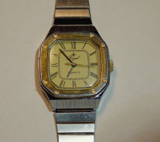 Royal Swiss Caliber Quartz Uhr Damenuhr Dau Stahl/gold,  Edelstahl Uhrenarmband Bild