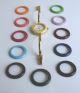 Gucci Vergoldete Damen Quartz - Armbanduhr Mit 12 Wechselbaren Farbigen Lünetten Armbanduhren Bild 4