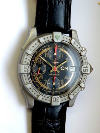 Cm Carlo Monti Flieger Chronograph Valjoux 7750 Chrono Swiss Made Revision04.  14 Bild