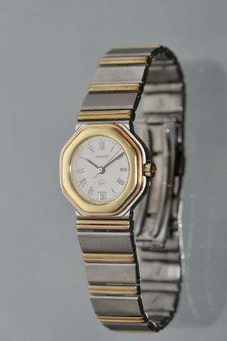 Damen Armbanduhr Wempe 750 Gold/stahl 5th.  Avenue Montre Watch Montre Ca 55 G. Bild