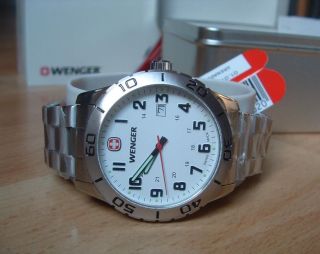 Schweizer Uhr Wenger Grenadier Drehbare Lünette Ovp 01.  0741.  102 Bild