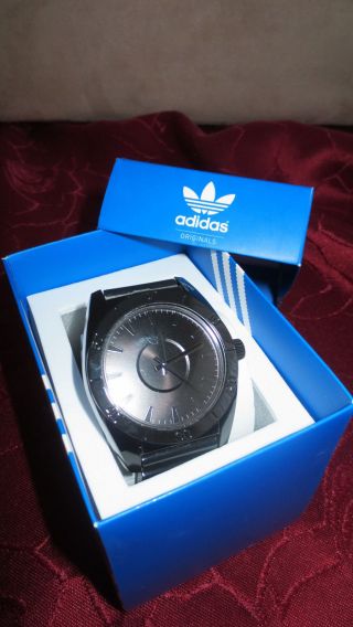 & Ovp Schwarze Adidas Originals Uhr Weihnachtsgeschenk,  Herren,  Unisex Bild