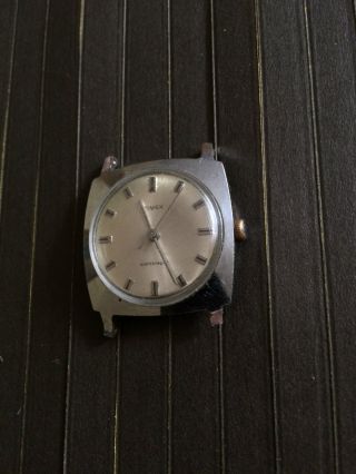 Vintage Klassische Timex Herrenarmbanduhr Handaufzug,  Funktioniert Bild