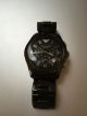 Emporio Armani Ceramica Herren Uhr Ar1400 Keramik Chrono Schwarz Armbanduhren Bild 3