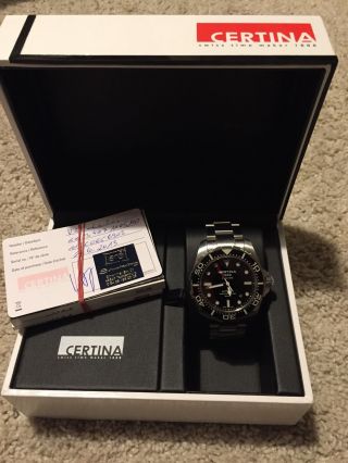 Certina Ds Action Diver Schwarz Automatic Armbanduhr Für Herren Bild