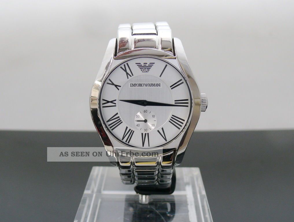 Emporio Armani Ar - 0647 Herren Edelstahl Armbanduhr