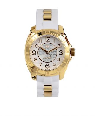 Tommy Hilfiger Uhr Armbanduhr Damen Analog Quarz Weiß Gold 1781309 Bild