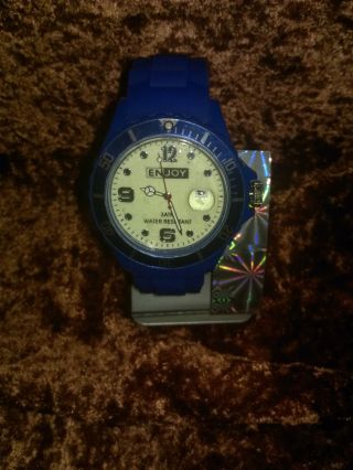 2 Enjoy - Uhren,  Grün Und Blau Bild