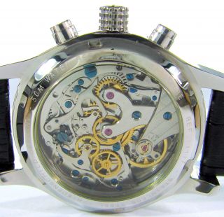Riedenschild Germany Handaufzug Herrenuhr Hand Winding Chrono Watch Chronograph Bild