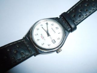 Ältere Orient Herren - Armbanduhr Mit Datumsanzeige Bild