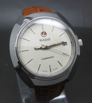 Weiß Rado Companion Mit Datumanzeige 17 Jewels Handaufzug Uhr Bild