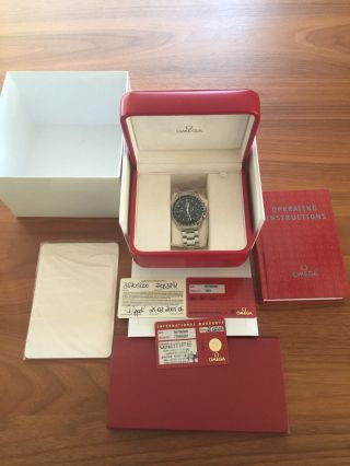 Omega Speedmaster Professional Moonwatch Chronograph Mit Papieren Und Box Bild