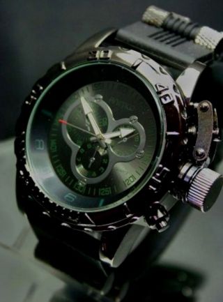 Animoo Xxxl Schwere Monster Armbanduhr Gigantische Kautschuk Herrenuhr Bild