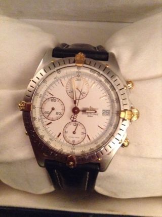 Breitling Uhr Windrider Chronomat Stahl Gold A 13048 Uhr Mit Rechnung Bild