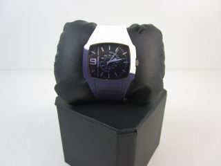 Diesel - Herren Armbanduhr - Uhr - Weiß Violett Bild