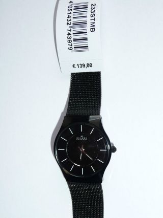 Skagen Denmark Uhr Slimline Gehäuse Aus Titan 233stmb Luxus Damenarmbanduhr Bild