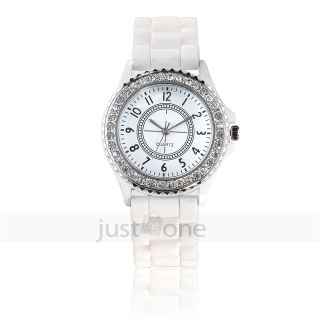 Ziffer Armbanduhr Silikon Armband Sport Uhr Jelly Wrist Watch F.  Damen Mädchen Bild