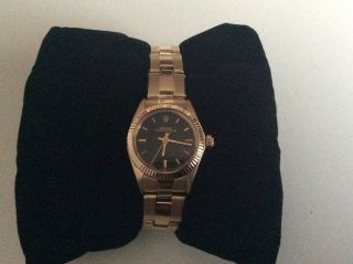 Rolex Oyster Perpetual Damen Automatik Uhr Ref.  6719 14k Gold Bild