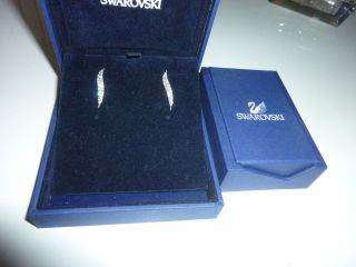 Swarovski Ohrringe Silbern Mit Steinchen In Ovp Bild