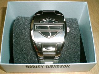 Massive Harley - Davidson Armbanduhr M.  Klappdeckel Bar And Shield - Sehr Selten Bild