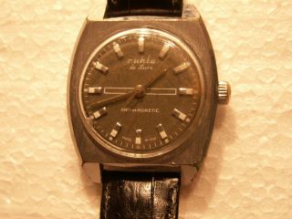 Ruhla De Luxe Armbanduhr 70 Jahre Stainless Steel Back Eichmüller Uhr Bild