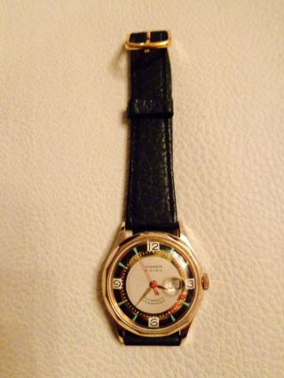 Klassische Armbanduhr Im Zeittypischen Design Der 60er Jahre - Sammlerstück Bild