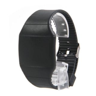 Mode Männer Digital Led Touch - Sport - Armband - Armbanduhr - Geschenk Schwarz Farben Bild