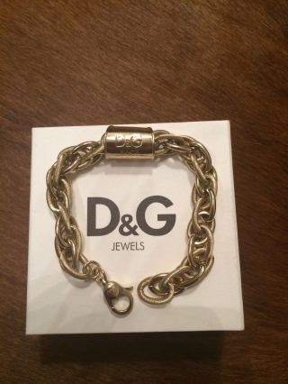 D&g Armband - Dolce & Gabbana Armband Kette Lovers 170€ Neuw - Gold Farbe Bild