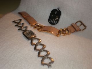 Dolce Gabbana D&g Armband Uhr Anhänger 3 Teile Bild