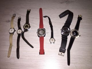 Alte Uhren Armbanduhr 7 Stück Passat Timex Criterion Und Weitere Bild