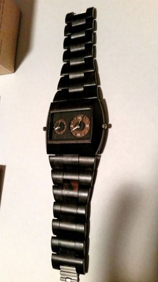 Wewood Jupiter Black Holz Armbanduhr Weihnachtsgeschenk Bild
