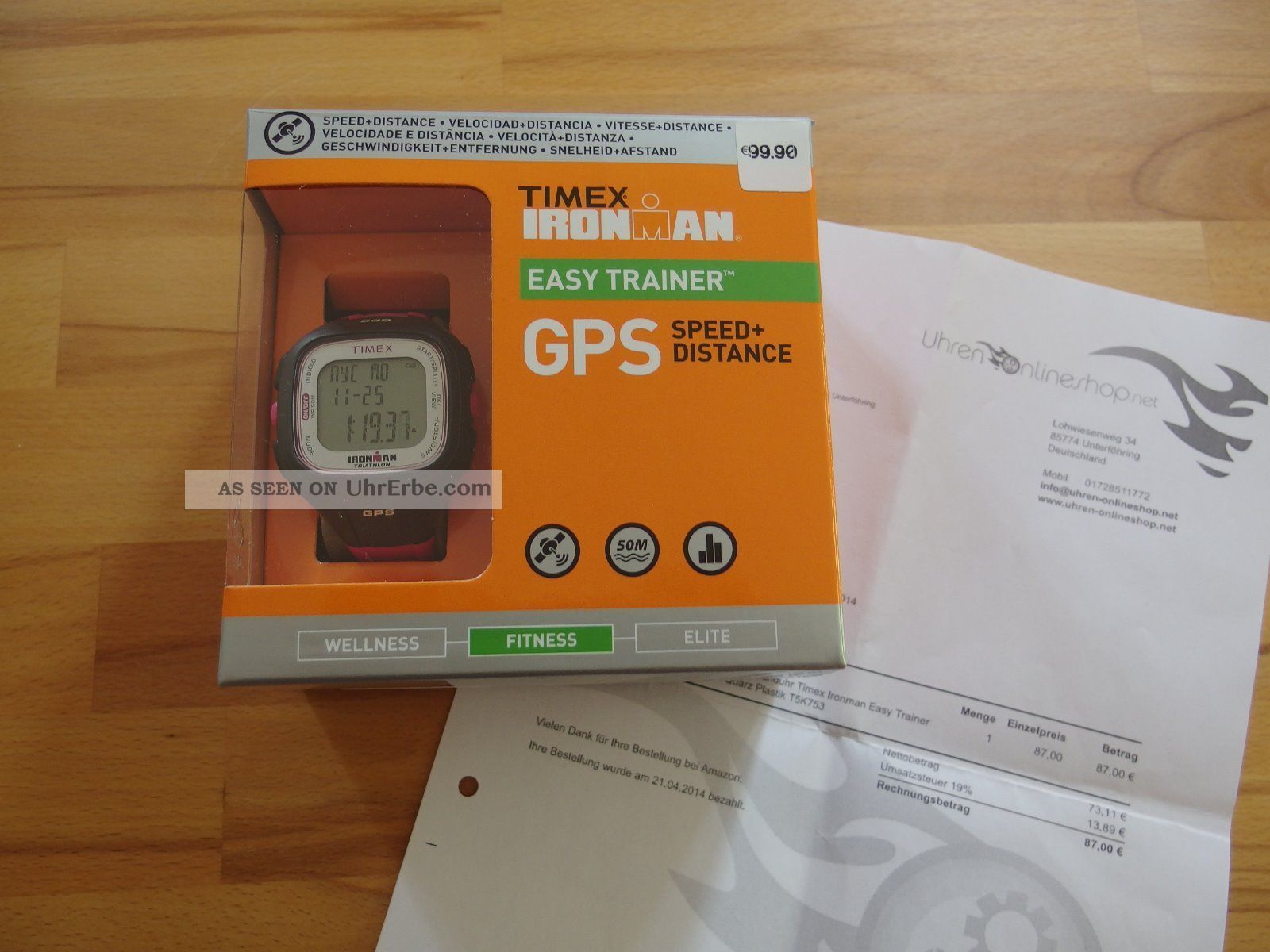 Timex Uhren Ironman Easy Trainer Gps T5k753 Fitness Unisex Digital Uhr Armbanduhren Bild