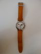 Swatch Irony Chronograph Mit Lederarmband Armbanduhren Bild 3