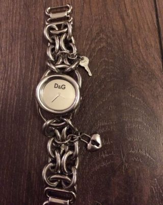 Orig.  Dolce & Gabbana Uhr Armbanduhr Armband Silber Charm Anhänger,  Michael Kors Bild
