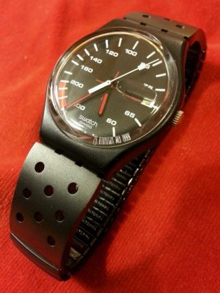 Swatch Armbanduhr Tachometer Optik Bild