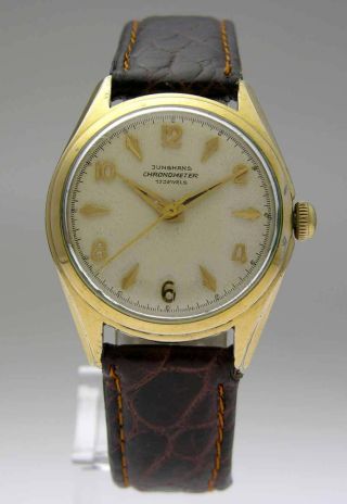 Junghans Chronometer Frühe Armbanduhr Mit Handaufzug Bild