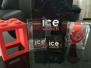 Ice Watch Sili Red Big Rot Si.  Rd.  B.  S.  09,  Ovp Neuwertig Bild