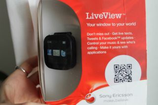 Sony Ercisson Liveview Android Smartwatch Externes Bluetooth Display Schwarz Bild