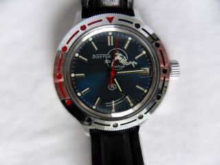 Boctok Russische Armbanduhr,  Handaufzug,  Ziffernblatt Blau,  Uhr,  Russisch Bild