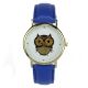 Fashion Women Girl Gold Owl Pattern Wristwatch Leather Quartz Uhren Armbanduhr Armbanduhren Bild 4