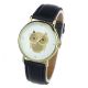 Fashion Women Girl Gold Owl Pattern Wristwatch Leather Quartz Uhren Armbanduhr Armbanduhren Bild 7