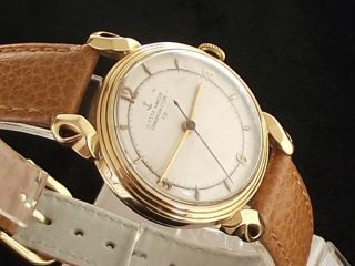 Luxus Herrenuhr Ulysse Nardin Chronometer Automatik 14 Karat Gelbgold Um 1950 Bild
