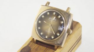 Armbanduhr Glashütte Spezimatic,  Gub,  26 Rubis,  Goldplaque Ohne Armband Bild