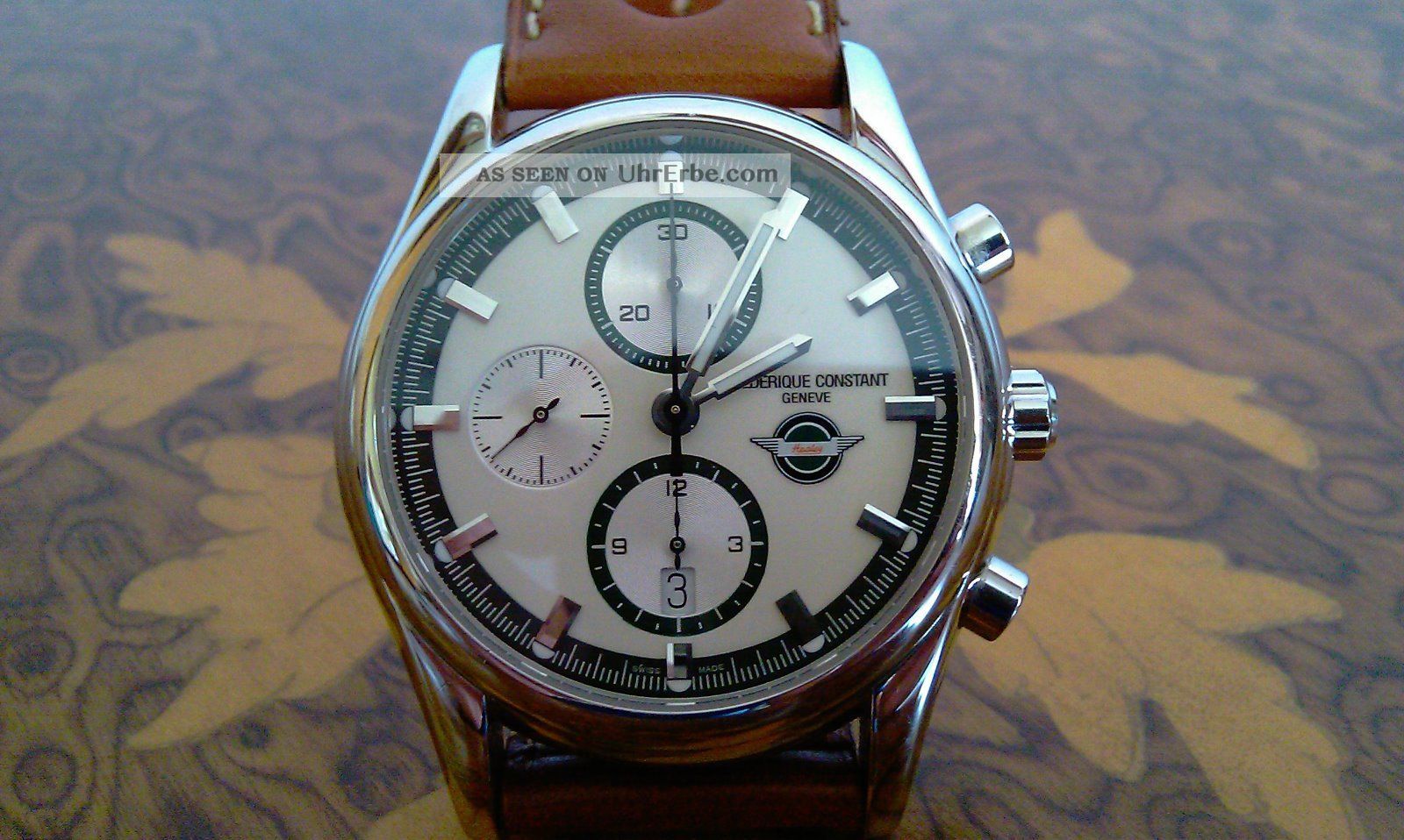 Frederique Constant Herrenuhr Automatik – Edelstahl, Lederband, 40 Mm
