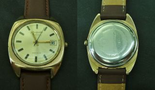Herren - Armbanduhr Aus Glashütte,  Automatik Mit Datum,  Um 1970 Bild