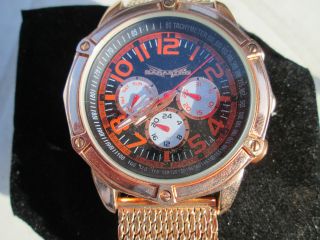 Edle Automatikuhr Armbanduhr Mit Milanaise - Uhrband Von Sarastro Bild
