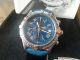Breitling Crosswind Mit Blauem Ziffernblatt Und Allen Papieren Armbanduhren Bild 2