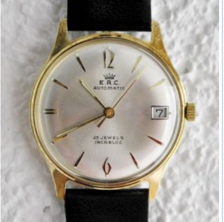 E.  R.  C.  Herren - Armbanduhr Automatic V.  1968,  Unbenutzt Bild